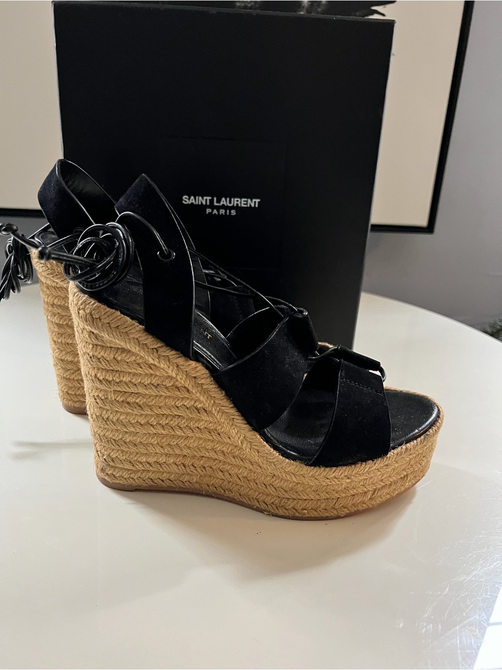 Saint Laurent wedge sandals